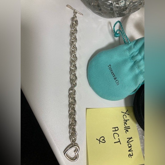 Pre-owned Tiffany & Co. Heart Arrow Motif Chain Bracelet Silver 925 - Picture 8 of 8